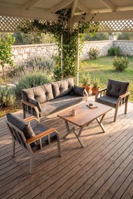 Σετ Κήπου Γκρι ABRE 200x58x78
