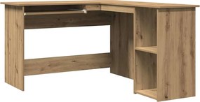 vidaXL Γραφείο Γωνιακό Τεχνίτης Δρυς 120x140x75 εκ Επεξεργασμένο Ξύλο