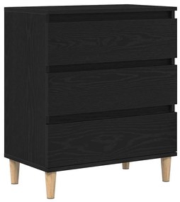 vidaXL Μπουφές Μαύρη Οξυά 60 x 35 x 70 cm Επεξεργασμένο ξύλο