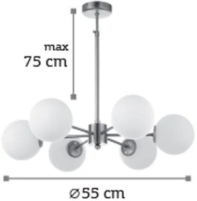 Φωτιστικό οροφής InLight 5316-6 Πολύφωτο