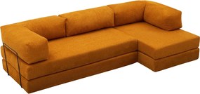 Γωνιακός Καναπές Πορτοκαλί COMFORT 95x290x75