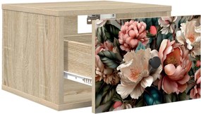 vidaXL Τοίχου κομοδίνο BORNE Sonoma Δρυς 36 x 33 x 25 εκ.