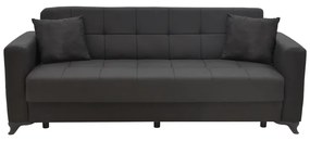 Σετ σαλονιού 2τεμ Modesto pakoworld ύφασμα σε μαύρη απόχρωση