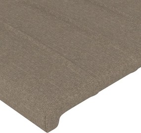 vidaXL Κεφαλάρι Κρεβατιού Μπεζ 100x5x118/128 εκ. Ύφασμα