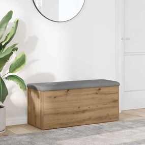 vidaXL Πάγκος αποθήκευσης  Artisan Oak 102x42x45 cm Κατασκευασμένο ξύλο