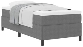vidaXL Σκελετός Κρεβατιού Ανοιχτό γκρι 90 x 200 cm Βελούδο
