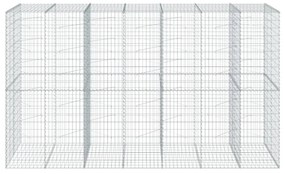 vidaXL Συρματοκιβώτιο με Κάλυμμα 350x100x200εκ από Γαλβανισμένο Χάλυβα