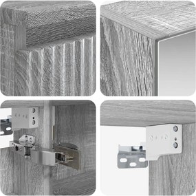 vidaXL Σετ Επίπλων Μπάνιου 4 pcs Γκρι Sonoma
