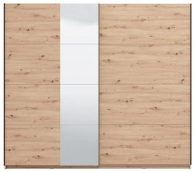 Ντουλάπα Συρόμενη GARD 200 OG Δίφυλλη με Καθρέπτη Artisan Oak 245x61x218εκ. 245x61x218 εκ.