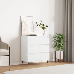 vidaXL Συρταριέρα Λευκή 60 x 35 x 70 εκ. από Επεξεργασμένο Ξύλο