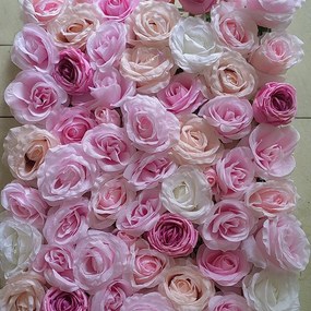 Τεχνητή Φυλλωσιά Τριαντάφυλλο 1281-7 40x60cm Tricolor Pink Supergreens 40X60