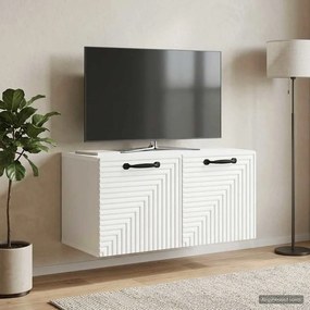 VidaXL Τοποθετούμενος στον τοίχο τηλεοπτικός ερμάριος Επιτοίχιο Λευκό