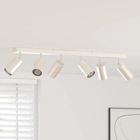 vidaXL Σποτ οροφής Βουρτσισμένο νικέλιο 73 x 5.5 x 16.5 εκ Ατσάλι