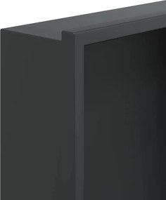 vidaXL Εσοχή Ντους Βουρστ. Μαύρο Ματ 32x32x9 εκ. Αν. Ατσάλι