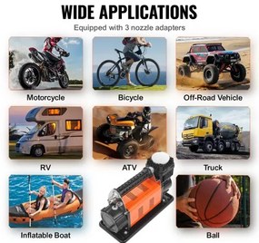 VEVOR Heavy Duty Air Compressor 7.06CFM 150PSI Portable Tire Inflator Air Pump