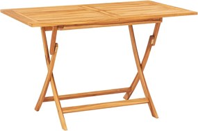 vidaXL Σετ Τραπεζαρίας Κήπου 7 Τεμαχίων από Μασίφ Ξύλο Teak