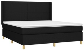 ΚΡΕΒΑΤΙ BOXSPRING ΜΕ ΣΤΡΩΜΑ ΜΑΥΡΟ 160X200 ΕΚ. ΥΦΑΣΜΑΤΙΝΟ 3131843