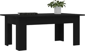 vidaXL Τραπεζάκι Σαλονιού Μαύρο 100 x 60 x 42 εκ. από Επεξ. Ξύλο