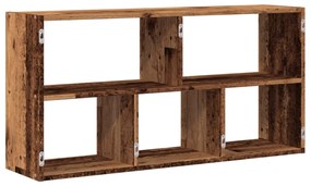 vidaXL Ραφιέρα Τοίχου Όψη Παλαιού Ξύλου 100x25x50 εκ. από Επεξ. Ξύλο