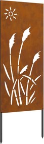 vidaXL Οθόνη Ιδιωτικότητας Κήπου Σκ rusty 50 x 140 εκ