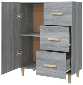 vidaXL Ντουλάπι Γκρι Sonoma 69,5 x 34 x 90 εκ. από Επεξεργασμένο Ξύλο