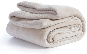 Κουβερτοπάπλωμα Singular 24 Natural Nef-Nef Homeware Queen Size 220x240cm Πολυέστερ