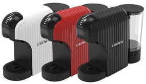 Μηχανή εσπρέσο 7σε1 Crown CCM-1532R, 20 bar, 0,9 l, 7 προσαρμογείς, ενδείξεις LED, έλεγχος μήκους καφέ, κόκκινο/μαύρο