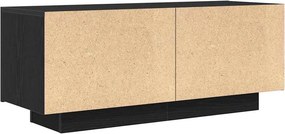 vidaXL Ντουλάπι TV 100 x 35 x 40 εκ Μαύρη Οξυά Επεξεργασμένο Ξύλο