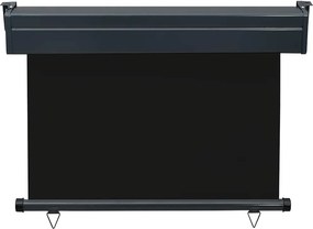 vidaXL Σκίαστρο Βεράντας Πλαϊνό Μαύρο 105 x 250 εκ.
