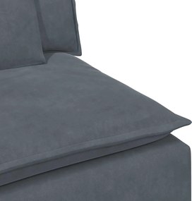 vidaXL Μοντέρνος Καναπές με Μαξιλάρια Σκούρο Γκρι