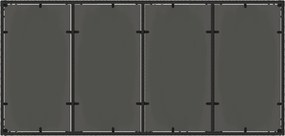 vidaXL Σετ Εξωτερικής Τραπέζης 7 pcs Μαύρο 190 x 90 x 75 cm