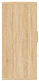 vidaXL Μπουφές Sonoma Δρυς 91x29,5x65 εκ. από Επεξεργασμένο Ξύλο