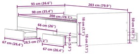 ΠΛΑΙΣΙΟ ΚΡΕΒΑΤΙΟΥ ΧΩΡΙΣ ΣΤΡΩΜΑ 90X200 ΕΚ. ΕΠΕΞΕΡΓΑΣΜΕΝΟ ΞΥΛΟ 3328804