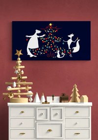 Εικόνα στολισμένο χριστουγεννίατικο δέντρο - 100x50