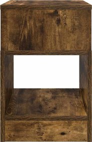 vidaXL End Table 2 pcs Καπνιστό Δρύς 30,5 x 30 x 45 εκ