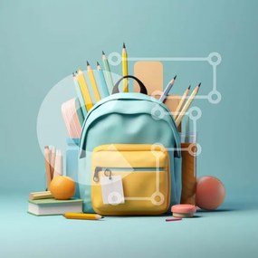 Intra Συλλεκτικό Ξύλινο Παζλ Plywood  4mm - Οργανωμένη συλλογή σχολικών ειδών Σε Ξύλινο Κουτί - Διαστάσεις Puzzle: 10x10 cm – 25 κομμάτια