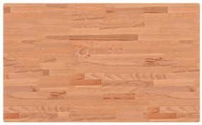 vidaXL Πάγκος Μπάνιου 100x60x2,5 εκ. από Μασίφ Ξύλο Οξιάς