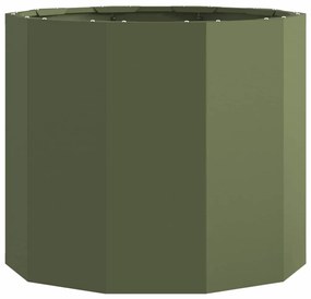vidaXL Γλάστρα Ελιά Πράσινη 60 x 60 x 50 εκ Ατσάλι