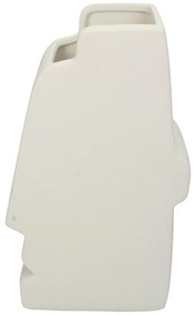 Βάζο Πρόσωπο Πολύχρωμο Κεραμικό 17x8.8x20.5cm