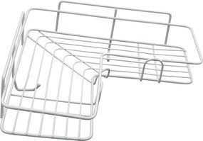 Μεταλλικό Γωνιακό Ράφι 26x26x9cm Άσπρο ή Μαύρο - Άσπρο