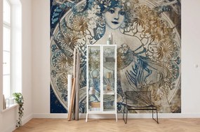 Φωτοταπετσαρία τοίχου με την Madame de Pompadour Porcelaine έτοιμων διαστάσεων 41HX6 (3.00M x 2.80Υ)