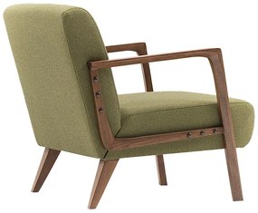 Πολυθρόνα Kemer Megapap υφασμάτινη χρώμα πράσινο 67x76x78εκ.