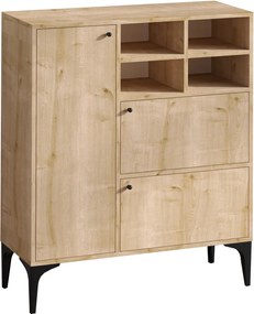 Μπουφές Ewa - 125x100x35 Φυσικό Δρυς