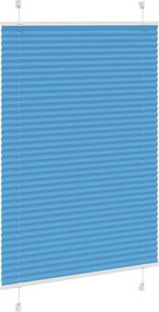 vidaXL Πλισέ περσίδα μπλε 90x150 cm Πλάτος υφάσματος 89,4 cm