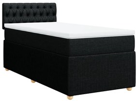 ΚΡΕΒΑΤΙ BOXSPRING ΜΕ ΣΤΡΩΜΑ ΜΑΥΡΟ 90X200 ΕΚ. ΥΦΑΣΜΑΤΙΝΟ 3289648