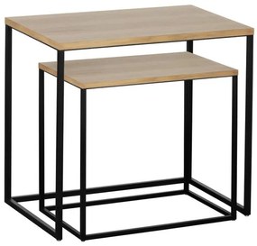 Βοηθητικό Τραπεζάκι Σετ 2τμχ Καφέ Tozawa 424006 Eglo 424006