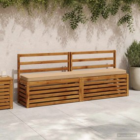 vidaXL Μαξιλάρια Πάγκου 2 Τεμαχίων VUGHT 2 pcs 100% Πολυεστέρας Άμμος
