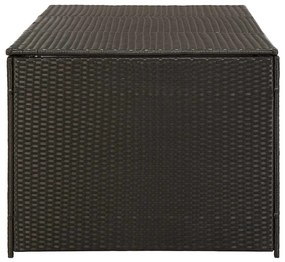 vidaXL Κουτί Αποθήκευσης Κήπου Καφέ 180x90x70 εκ. από Συνθετικό Ρατάν