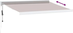 vidaXL Τέντα Πτυσσόμενη Αυτόματη Καφέ 350x250 εκ.
