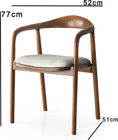 Καρέκλα Ανοιχτό Γκρι PA 52x51x77